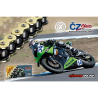 CADENA CZ CHAINS 520-120 DORADA, CON X-RING Y REFORZADA "HIGH PERFORMANCE"