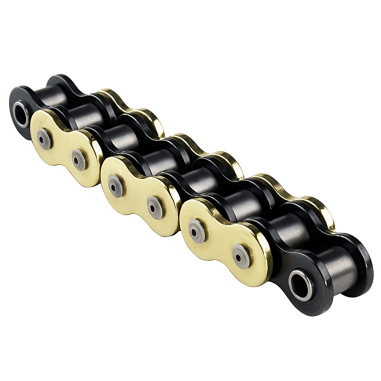 CADENA CZ CHAINS 530-124 DORADA, CON X-RING Y REFORZADA "HIGH PERFORMANCE"