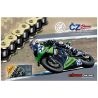 CADENA CZ CHAINS 530-124 DORADA, CON X-RING Y REFORZADA "HIGH PERFORMANCE"