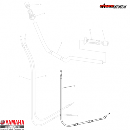 PIOLA EMBRAGUE YAMAHA XJ6 - FZ6 GENUINA