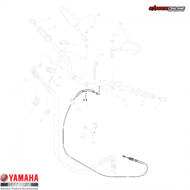 PIOLA EMBRAGUE YAMAHA MT-07 2014-2020 GENUINA