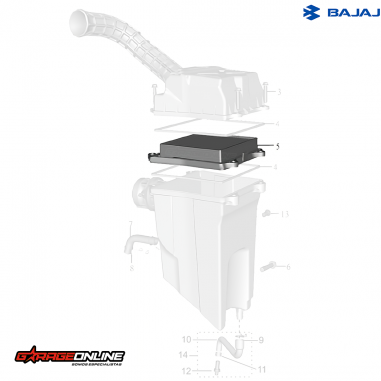FILTRO DE AIRE BAJAJ DOMINAR 400 DOMINAR 250 PULSAR RS200FI - PULSAR RS200 - GENUINO