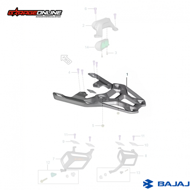 PARRILLA BAJAJ DOMINAR 250 - DOMINAR 400 - DOMINAR 400 UG GENUINA