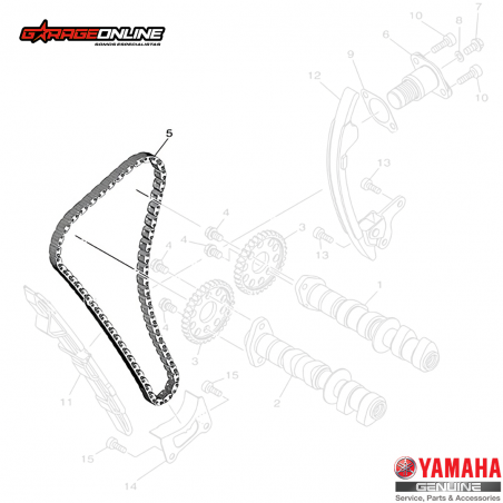 CADENA DISTRIBUCION YAMAHA YZF-R3A MT-03A GENUINA