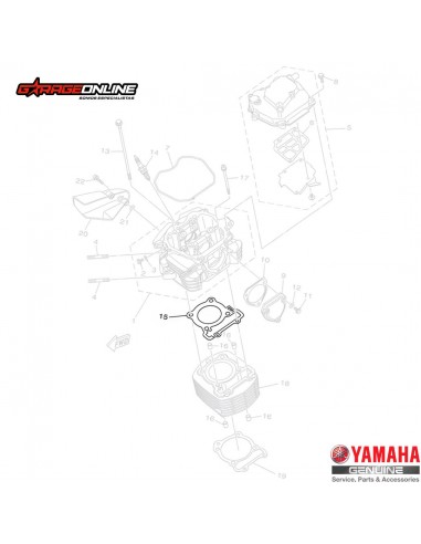 EMPAQUETADURA CULATA YAMAHA FZN150 2.0 GENUINO