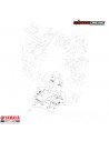 TAPABARRO AZUL METALICO YAMAHA YZF-R3 MT-03 GENUINO