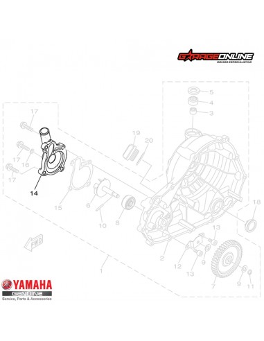 TAPA BOMBA DE AGUA YAMAHA YZF-R3 MT-03 GENUINA
