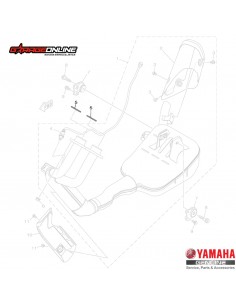 EMPAQUETADURA ESCAPE (x1) YAMAHA MT-07 YZF-R7 TENERE 700 XJ6 FZ6 GENUINO