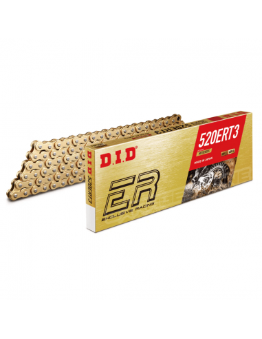 CADENA DID 520-120 DORADA ERT3, SIN ORING MOTOCROSS