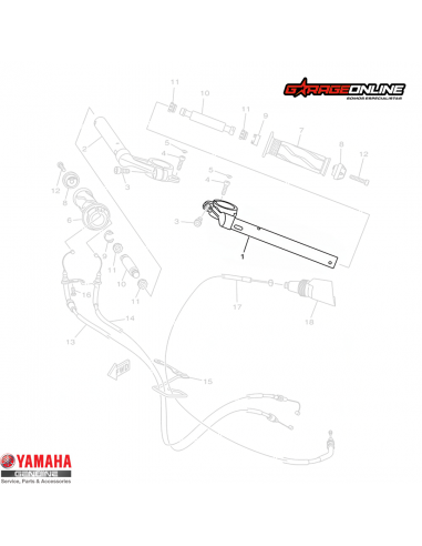 SEMIMANILLAR IZQUIERDO YAMAHA YZF-R15 V3 GENUINO