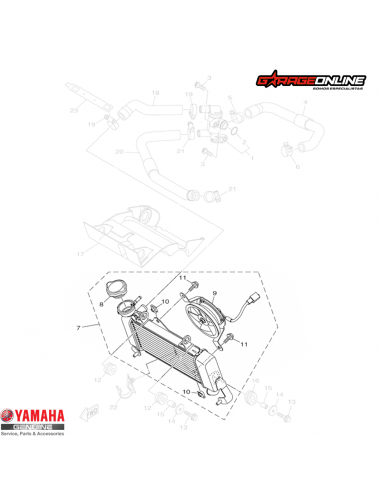 RADIADOR COMPLETO YAMAHA YZF-R15 V3