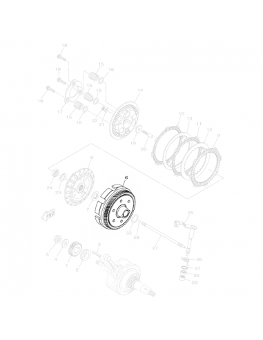 CAMPANA EMBRAGUE YAMAHA YZF-R15 V3 GENUINA