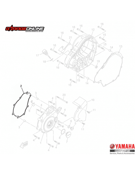 EMPAQUETADURA ESTATOR YAMAHA YZF-R15 V4 GENUINA