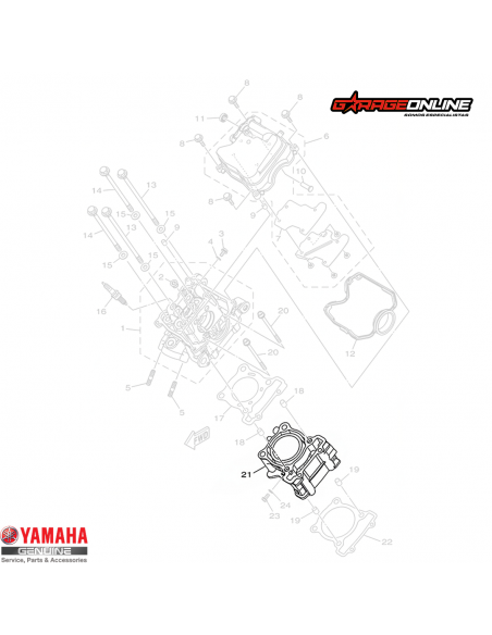 CILINDRO YAMAHA YZF-R15 V3 GENUINO