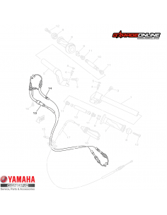 PIOLA ACELERACION Y RETORNO YAMAHA YZF R15 V2 (2012-2014) GENUINA