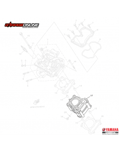 CILINDRO ESTANDAR YAMAHA YZF R15 V1-V2 GENUINO