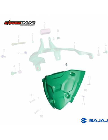 BASE PARABRISAS BAJAJ DOMINAR GENUINO