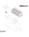 KIT DE EMBRAGUE SUZUKI V STROM 650 2004-2011 GENUINO