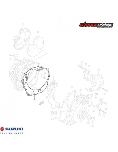 KIT DE EMBRAGUE SUZUKI V STROM 650 2004-2011 GENUINO