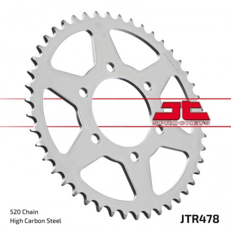 CATALINA 43 DIENTES KAWASAKI NINJA 650 - ER6N - ER6F - VERSYS - Z 650 - VULCAN 650 - JT RACING CHAIN