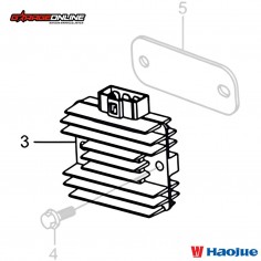 RECTIFICADOR HAOJUE NK150 GENUINO