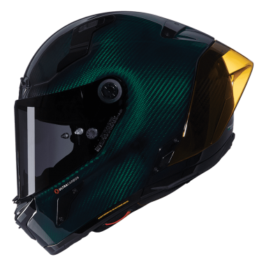 CASCO NOLAN X-804 RS ULTRA CARBON LIQUIDO GREEN 327