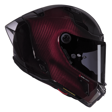 CASCO NOLAN X-804 RS ULTRA CARBON LIQUIDO ROSSO 326