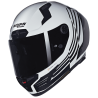 CASCO NOLAN X-804 RS ULTRA CARBON WHITE / BLACK 344