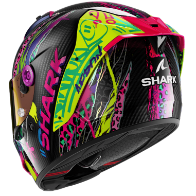CASCO SHARK AERON FAWN DVY CARBON VIOLET YELLOW