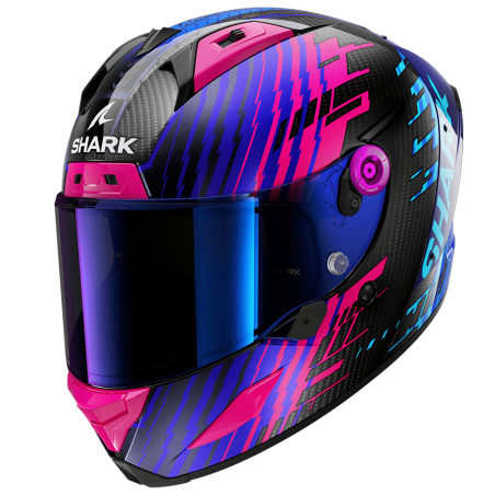 CASCO SHARK AERON EDGY DBU CARBON BLUE CHROM