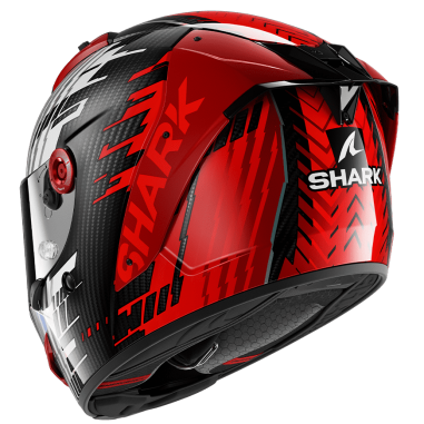 CASCO SHARK AERON EDGY DRU CARBON RED CHROME