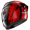 CASCO SHARK AERON EDGY DRU CARBON RED CHROME
