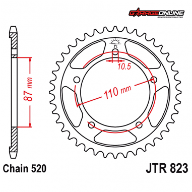 CATALINA SUZUKI VSTROM 250 - GSX250 R - INAZUMA 250 - JT SPROCKETS