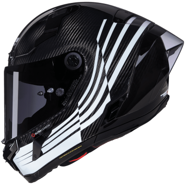 CASCO NOLAN X-804 RS ULTRA CARBON ALA CARBON / WHITE / BLAK 345