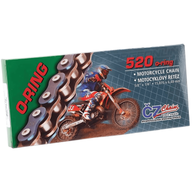 CADENA CZ CHAINS 520-120 CON O-RING Y REFORZADA "BLUE PERFORMANCE"