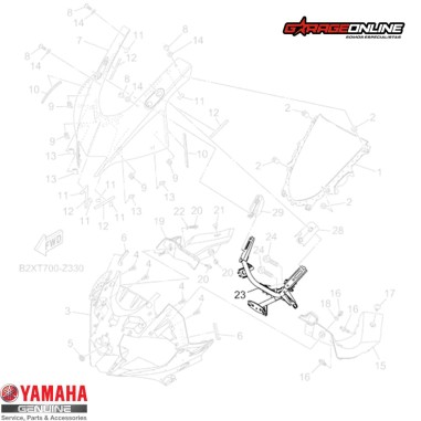 ARAÑA YAMAHA YZF-R3A GENUINA