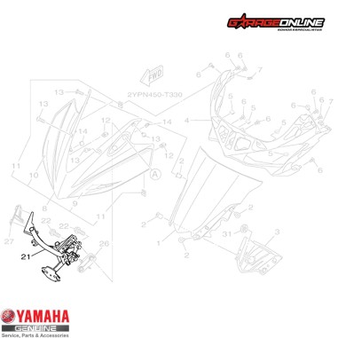 ARAÑA YAMAHA YZF-R3 GENUINA