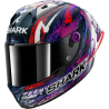 CASCO SHARK AERON GP FIM ZARCO SIGNATURE FULL CARBON / White / Violet