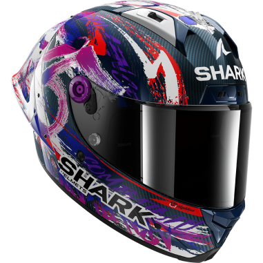 CASCO SHARK AERON GP FIM ZARCO SIGNATURE FULL CARBON / White / Violet