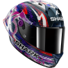 CASCO SHARK AERON GP FIM ZARCO SIGNATURE FULL CARBON / White / Violet