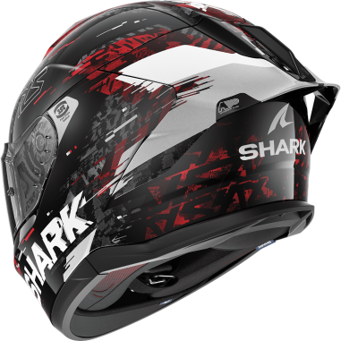 CASCO SHARK SKWAL CUP SPEED-VIB BLACK RED SILVER (KRS)
