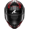 CASCO SHARK SKWAL CUP SPEED-VIB BLACK RED SILVER (KRS)