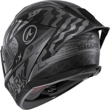 CASCO SHARK SKWAL CUP SPEED-FANCY MAT BLACK ANTHRACITE SILVER (KAS)