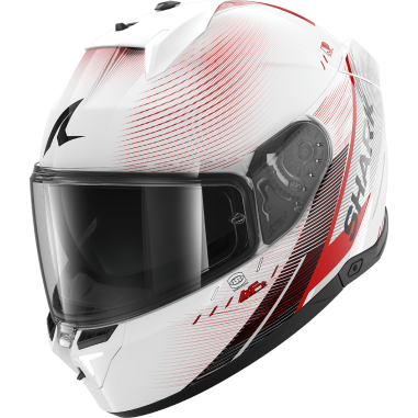 CASCO SHARK SKWAL I3 SPEED-TECH WHITE RED BLACK (WRK)
