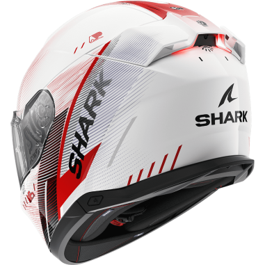 CASCO SHARK SKWAL I3 SPEED-TECH WHITE RED BLACK (WRK)