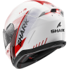 CASCO SHARK SKWAL I3 SPEED-TECH WHITE RED BLACK (WRK)