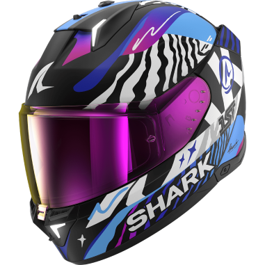 CASCO SHARK SKWAL I3 SPEED-FANCY BLACK WHITE BLUE (KWB)