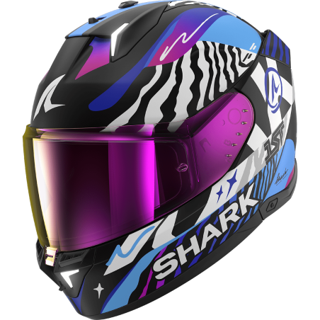 CASCO SHARK SKWAL I3 SPEED-FANCY BLACK WHITE BLUE (KWB)