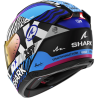 CASCO SHARK SKWAL I3 SPEED-FANCY BLACK WHITE BLUE (KWB)