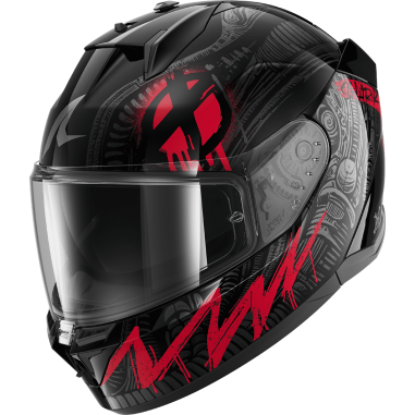 CASCO SHARK D-SKWAL 3 SHIEVER BLACK ANTHRACITE RED KAR